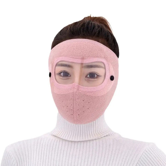 Full Face Shield, Dustproof Anti-Fog Face Shield, Winter Warm Masks, Windproof Riding Fleece Hd Face Shield 1PCs