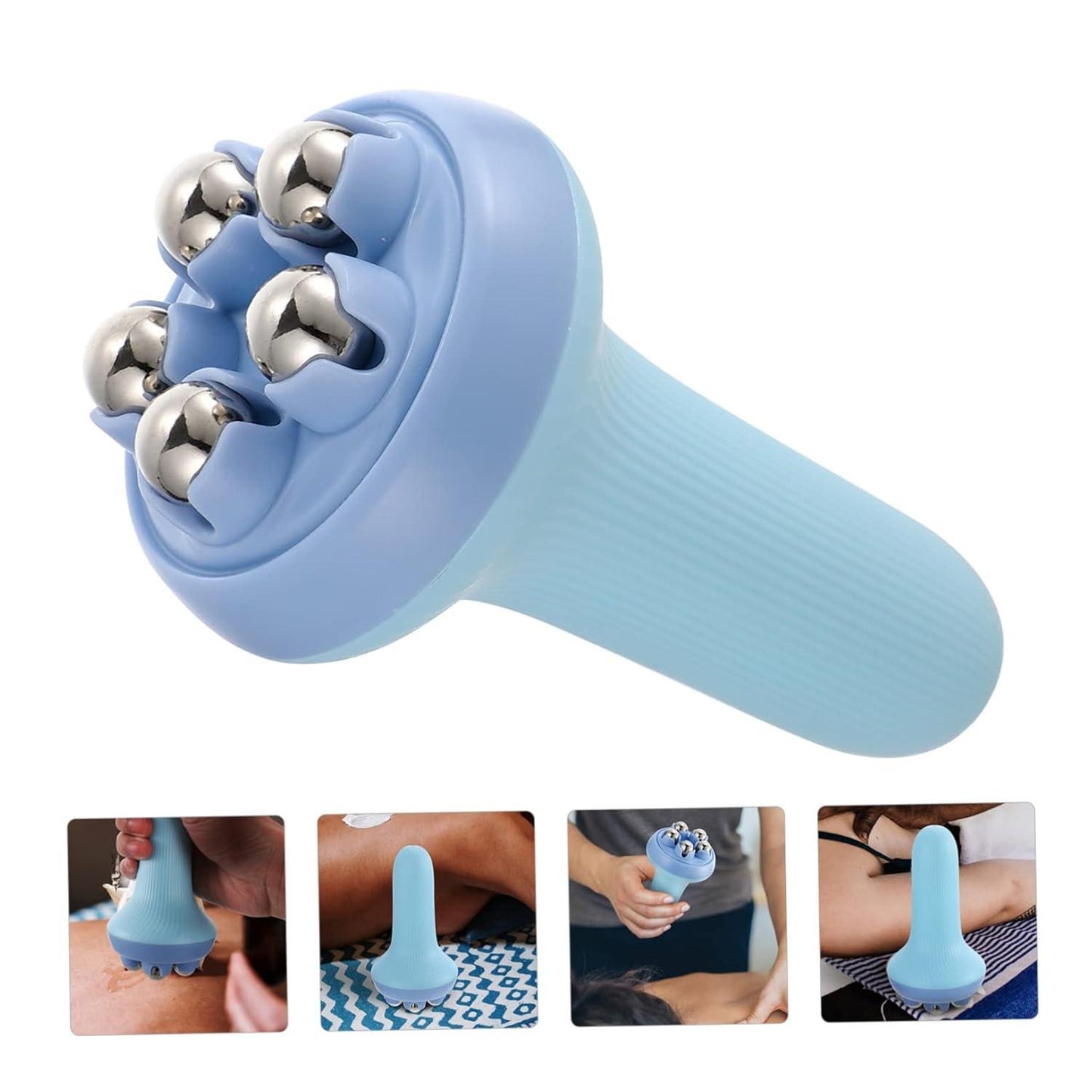360 Roller Manual Massager | Handheld Massage Ball | Full Body Pain Relief | Neck, Back, Shoulder, Leg & Foot