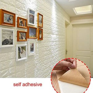 3D Self-Adhesive Foam Brick Wall Sticker