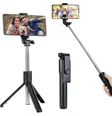 40-Inch Wireless Selfie & vilogging Stick with Bluetooth Remote, LED Light & Tripod Stand |