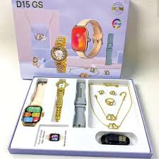 Womens Smartwatch & Jewelry Luxury Gift Set