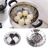 Vegetable Steamer Basket Premium Stainless Steel - Folding Collapsible Rust-Free for Easy Storage and Stay Fresh-Adjustable To Different Pots & Pans (SMALL)