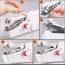 Mini Portable Handy Sewing Machine Handheld Sewing Machine Stitch Household Tool for Kids Clothing, Fabric, Home Travel Use, Gift for Kids & Adult