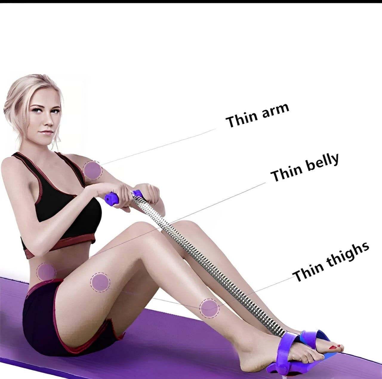 Tummy Trimmer Spring Bally Fat Burner | Home Gym Workout For Weight Loss (Double Spring)