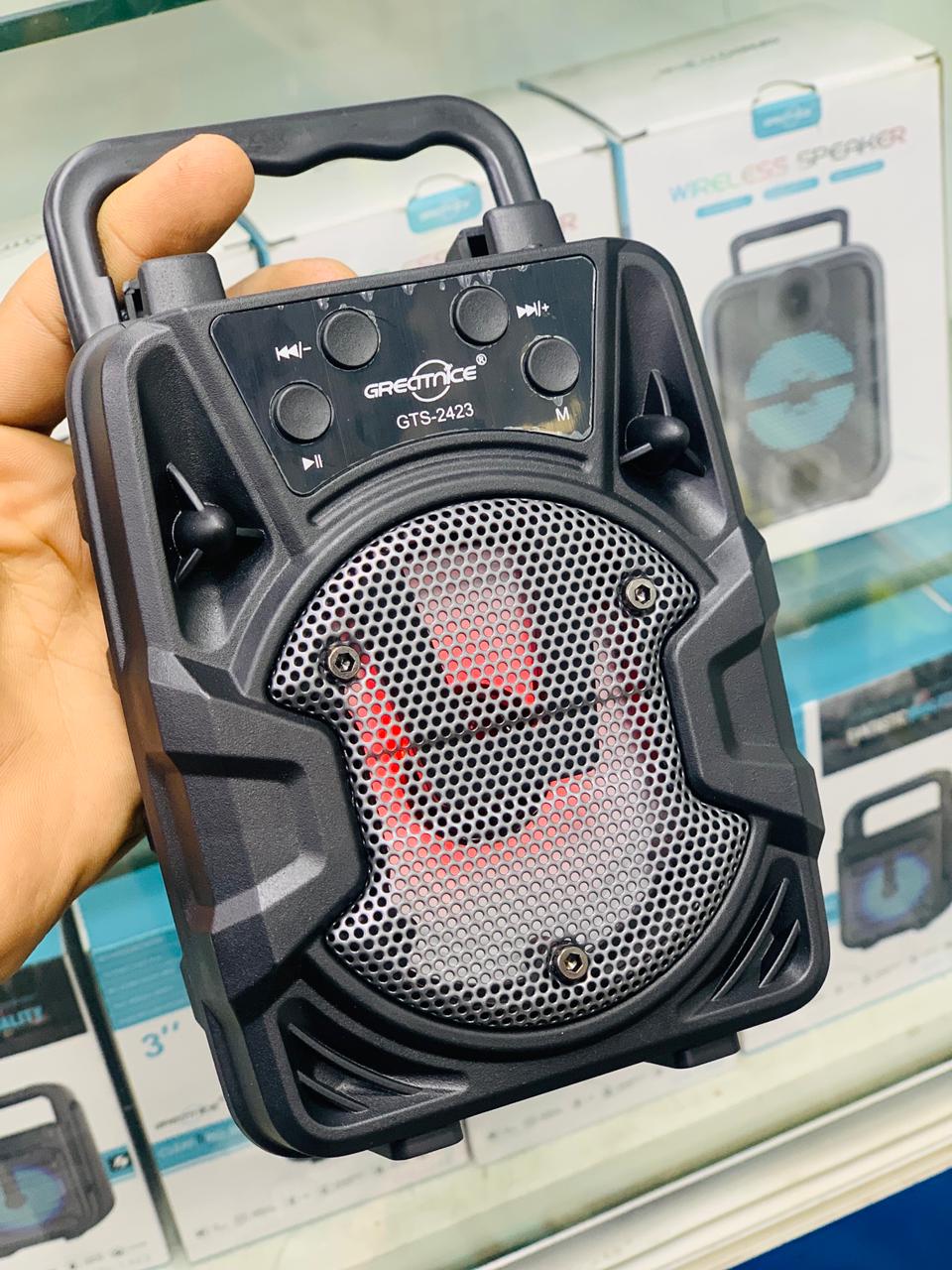 Cyber-Pulse Portable Bluetooth Party Speaker – Neon Edition with Integrated Light Show