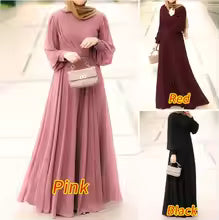 Abayas Dress for Women Modest Dubai Long Dresses Jalabiya Islam Vestidos Saudi Arab Maxi Robe Eid Muslim Ramadan Morocco Kaftan