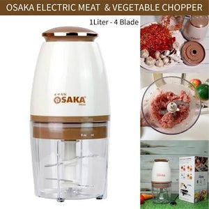 Osaka Meat & Vegetable Chopper – 1 Liter | 4-Blade Power
