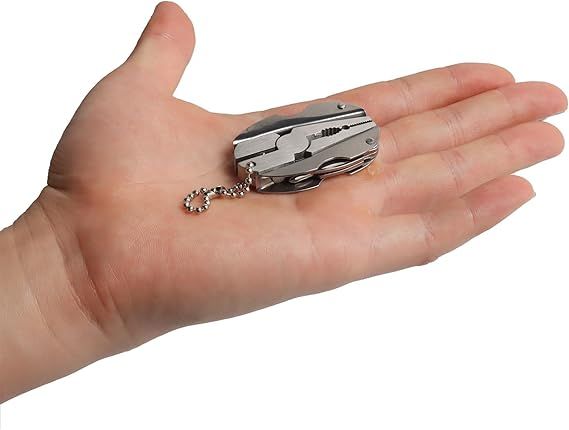 Polished 6 In 1 Mini Stainless Steel Multi tool