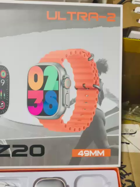 Z20 Ultra 2 Smartwatch | Super HD Display | 7 Straps | Wireless Charging & BT Calling | Newest Model