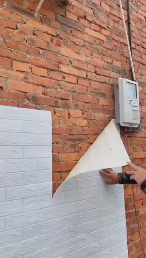 3D Self-Adhesive Foam Brick Wall Sticker